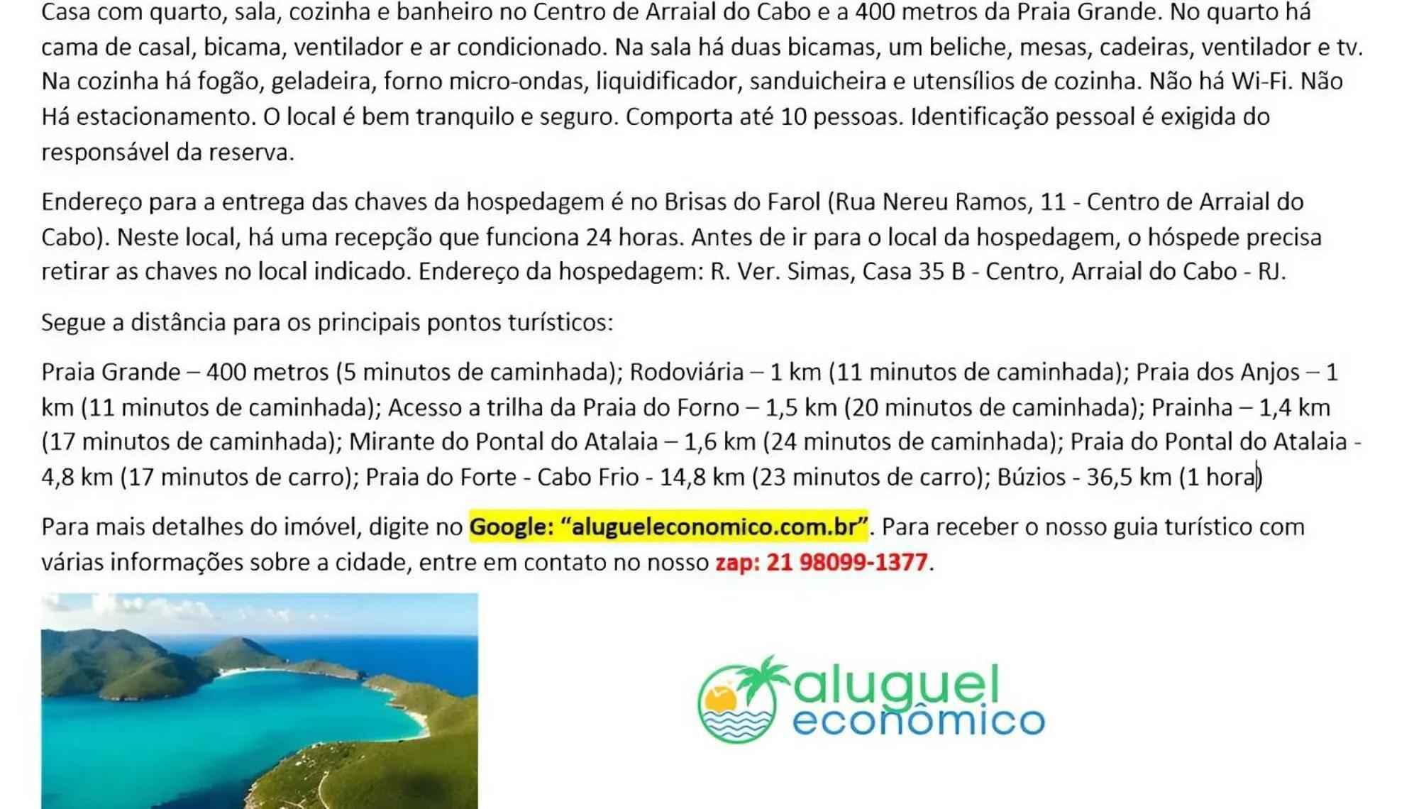 Vila Casa - Centro - Arraial Do Cabo - Aluguel Economico Exteriér fotografie